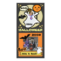 Halloween Ghost Custom Photo Card photo cards