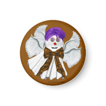 Halloween Ghost extra small magnet by MorningDew Halloween Ghost extra small magnet