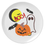 Halloween Ghost Friends Dinner Plates
