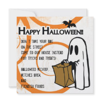 HALLOWEEN GHOST Invitation