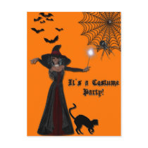 Halloween Ghost Invitation Postcard