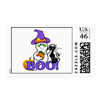 Halloween Ghost Postage stamp