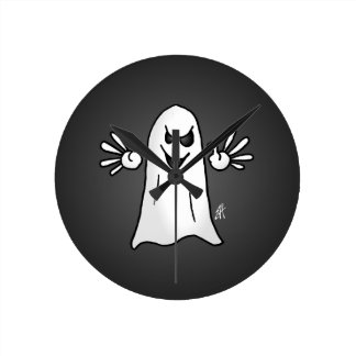 Halloween Ghost Round Wallclocks