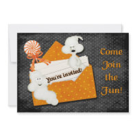 Halloween Ghosts Invitation invitation