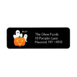 Halloween Ghosts Label