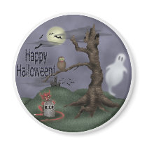 Halloween Ghosts Fridge Magnets