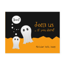 Halloween Ghosts Party Invitation postcards