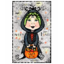 Halloween Ghoul Girl Long Sleeve T-Shirt by jamiecreates1 Halloween Ghoul Girl Long Sleeve T-Shirt