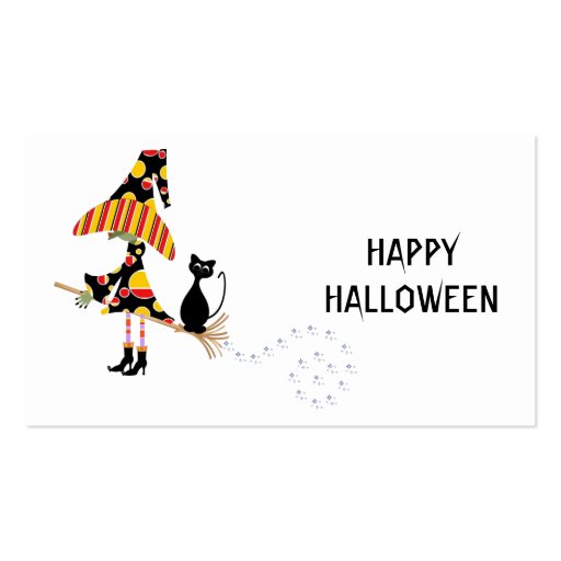 Halloween Gift Card Business Cards (back side)