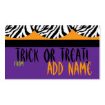 Halloween Gift Tag Business Card Template