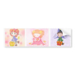 Halloween girl and boy bumper stickers