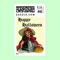 Halloween Girl postage