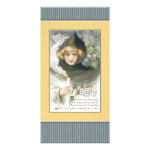 Halloween girl with candle and goblins photo greeting card Halloween girl with candle and goblins photo greeting card