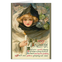 Halloween Goblin Greetings Card