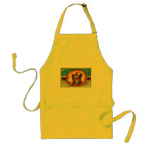 Halloween Good Wishes Witch aprons by VintageHolidays Halloween Good Wishes Witch aprons