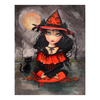 Halloween Gothic Big Eye Art Poster Print print