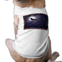 Halloween / Gothic full moon bat Template Pet Tee