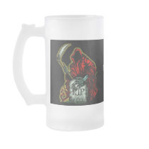 halloween gothic glass mug
