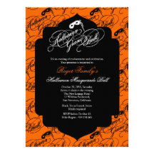 Halloween Grand Ball Custom Invitation