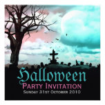 Halloween Graveyard Dusk Invitation