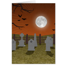 Halloween: Graveyard Scene: Cards