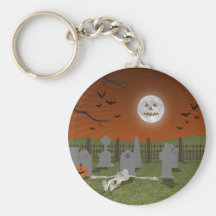 Halloween: Graveyard Scene: Key Chains