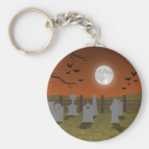 Halloween: Graveyard Scene: Keychain