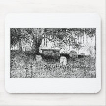 Halloween Graveyard Scene Mousepads