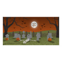 Halloween: Graveyard Scene: photo cards