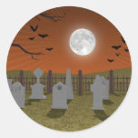 Halloween: Graveyard Scene: Sticker