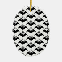 Halloween Gray Bats Ornament