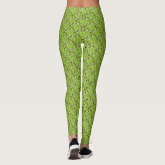 Halloween Green Googly Eyes Fun Pattern