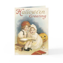 Halloween Greeting Card Cute Kids by golden_oldies Halloween Greeting Card Cute Kids