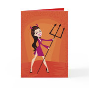 Halloween Greeting card fully illustrated card
