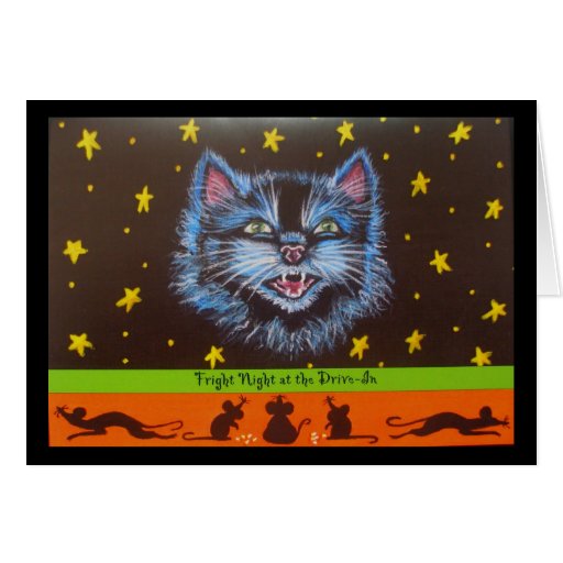 Halloween Greeting Card,mice,bl...