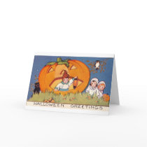 Halloween Greeting Kids, Pumpkin, Owl cards by vintagehalloween Halloween Greeting Kids, Pumpkin, Owl cards