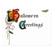 Halloween Greeting Postcard