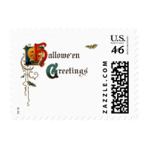 Halloween Greeting Small Postage
