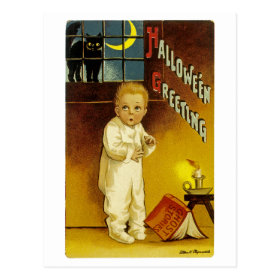 Halloween Greetings Postcard