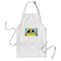 Halloween Greetings Witches on Mushrooms aprons