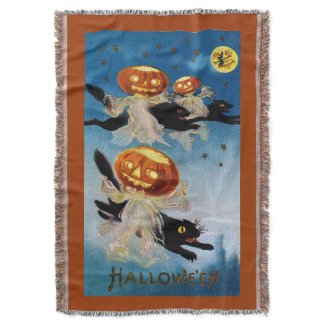 HALLOWE'EN (Halloween holiday toss blanket) ~ Throw