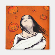 Halloween Hallucination Scene Part 2 Refrigerator Magnet