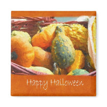 Halloween Harvest 3 - Happy Halloween Refrigerator Magnet