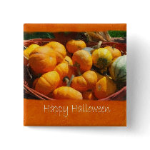 Halloween Harvest 4 - Happy Halloween Pinback Buttons