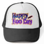 Halloween Hats, Caps - Happy Boo Day Art