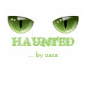 Halloween Haunted Green Cat Eyes t-shirts