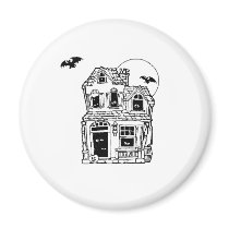 Halloween Haunted House magnets by belablack Halloween Haunted House magnets