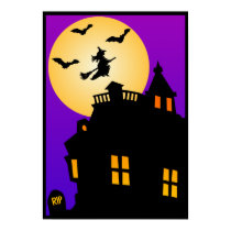 Halloween Haunted House Poster posters by mariannegilliand Halloween Haunted House Poster posters