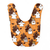 Halloween Haunted Houses Bibs