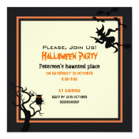 Halloween Haunted Place Party Invitation Square